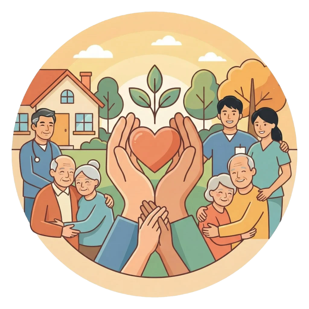 会社の理念を表すイラスト